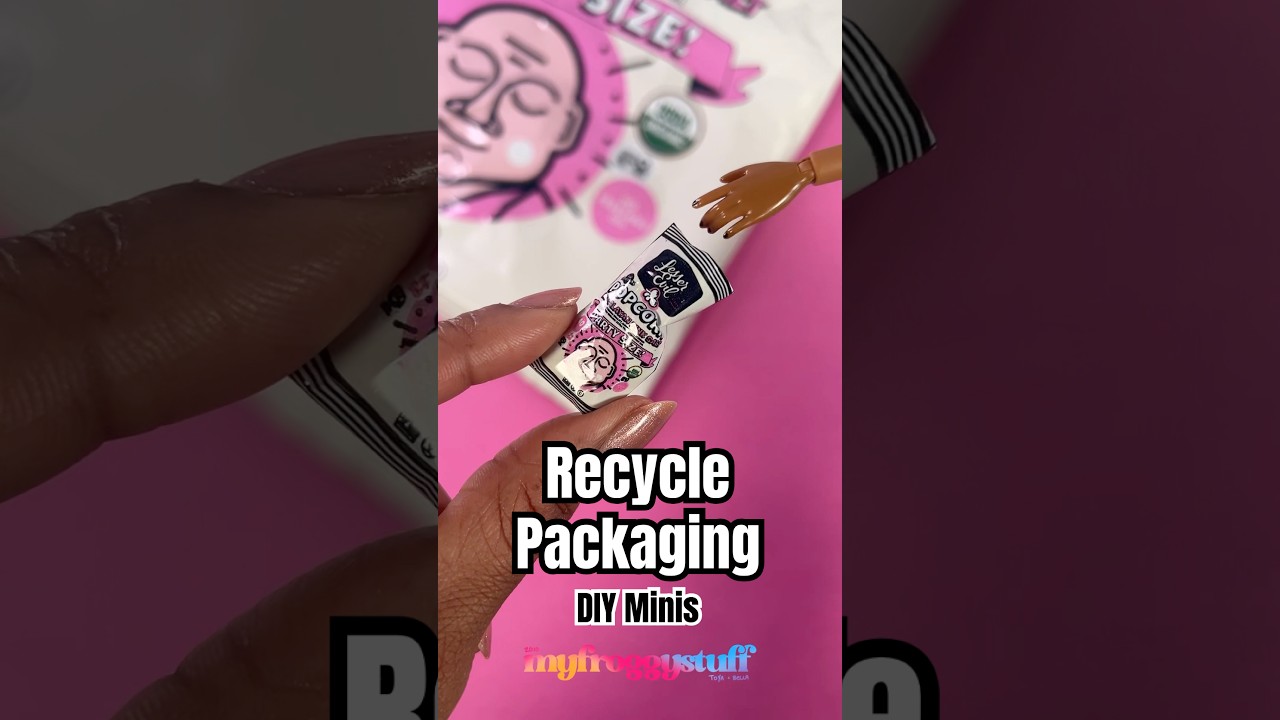 Making Stuff The Dolls Did Not Ask For : DIY Your Own Mini Brands : Make Empty Bag of Popcorn 🍿