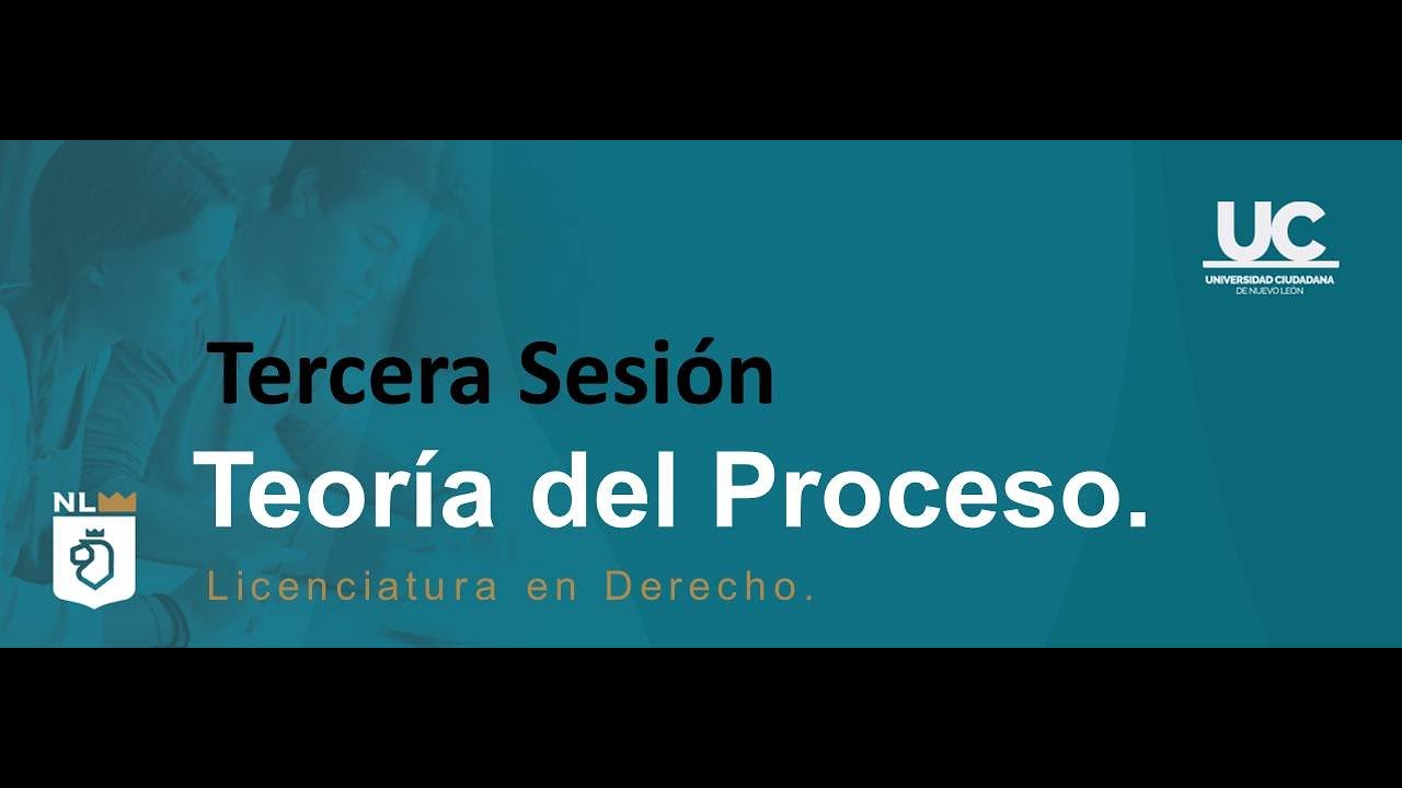 Tercera Sesión Síncrona o Virtual de la Materia Teoría del Proceso.