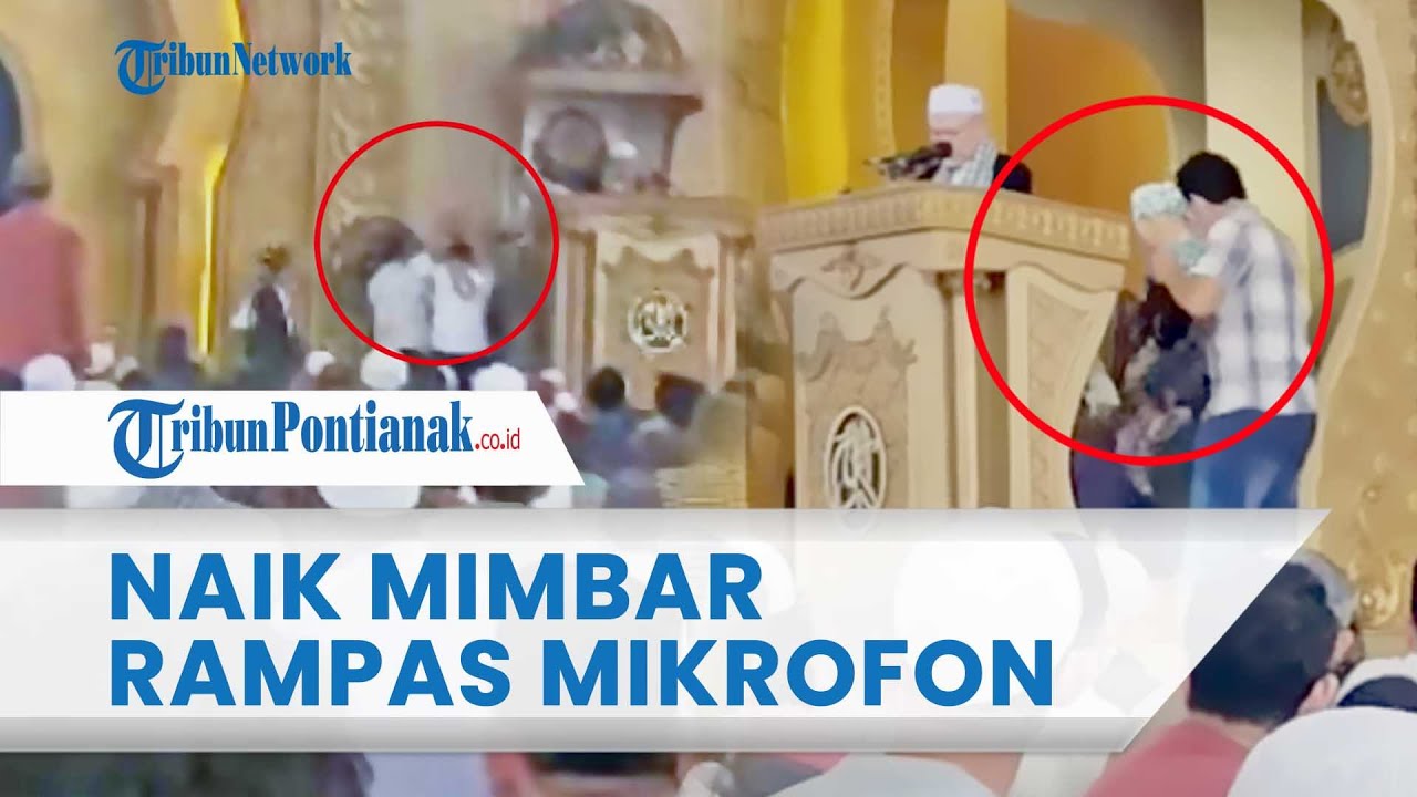 Diduga Stres Seorang Wanita Ngamuk di Mimbar Saat Salat Jumat di Masjid Raya Mujahidin Pontianak