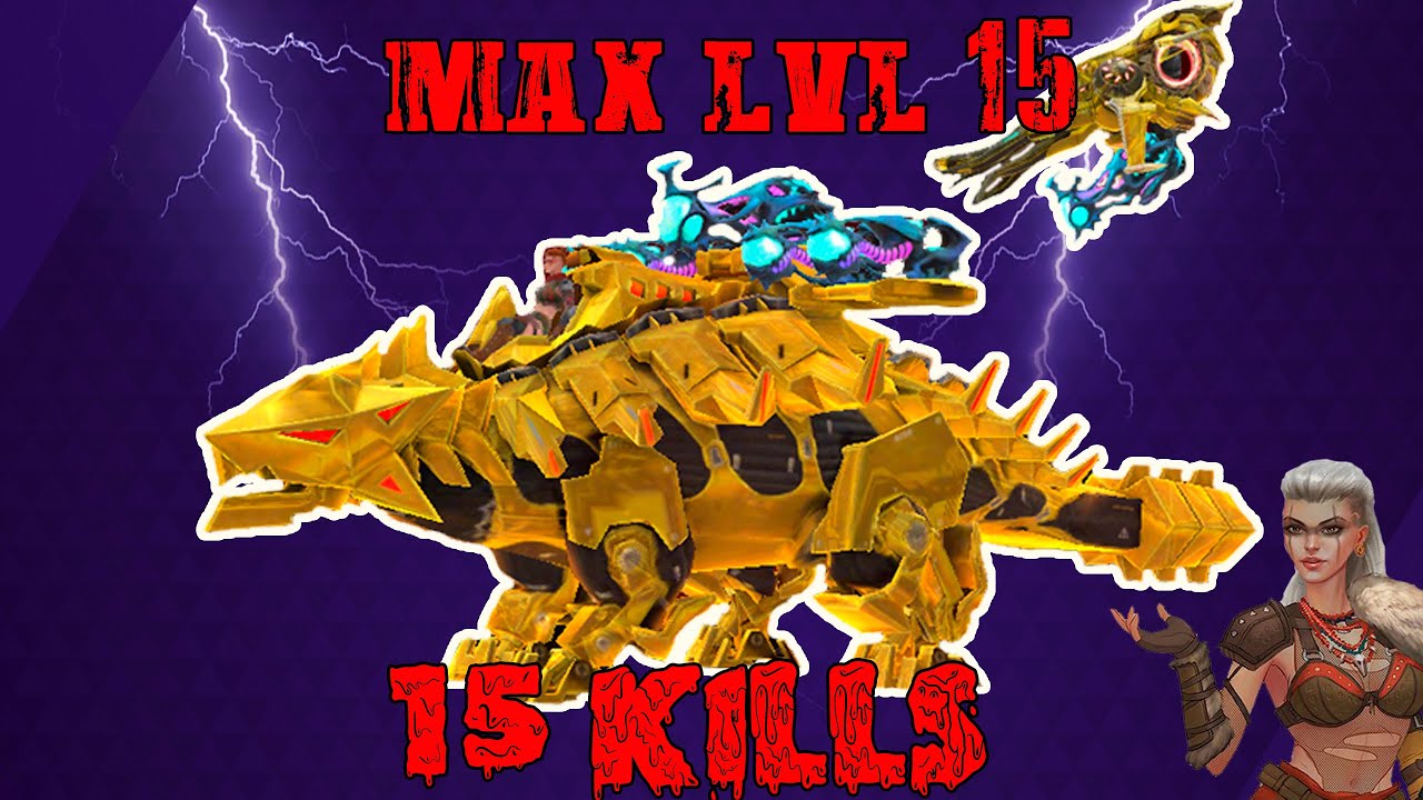 JMW. Dino War - CONQUEROR Golden Mechanical Ankylosaurus