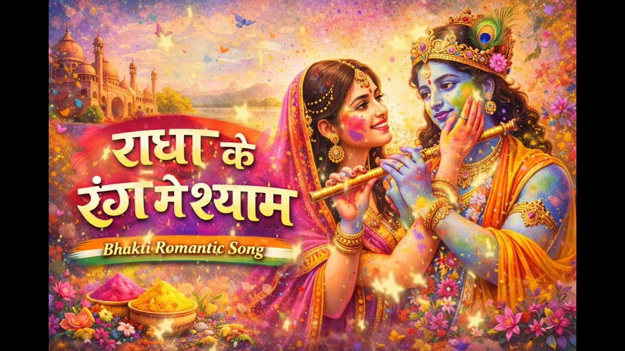 Radha Ke Rang Me Shyam🌸🎨|New Bhojpuri Holi Song 2026 |Krishna Radha Prem Geet Shyam Rangi Gayi Radha