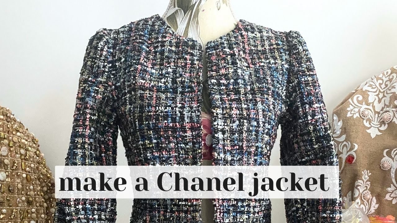 DIY Chanel Jacket 🧥 This tweed is so pretty! M6041 (V7975)