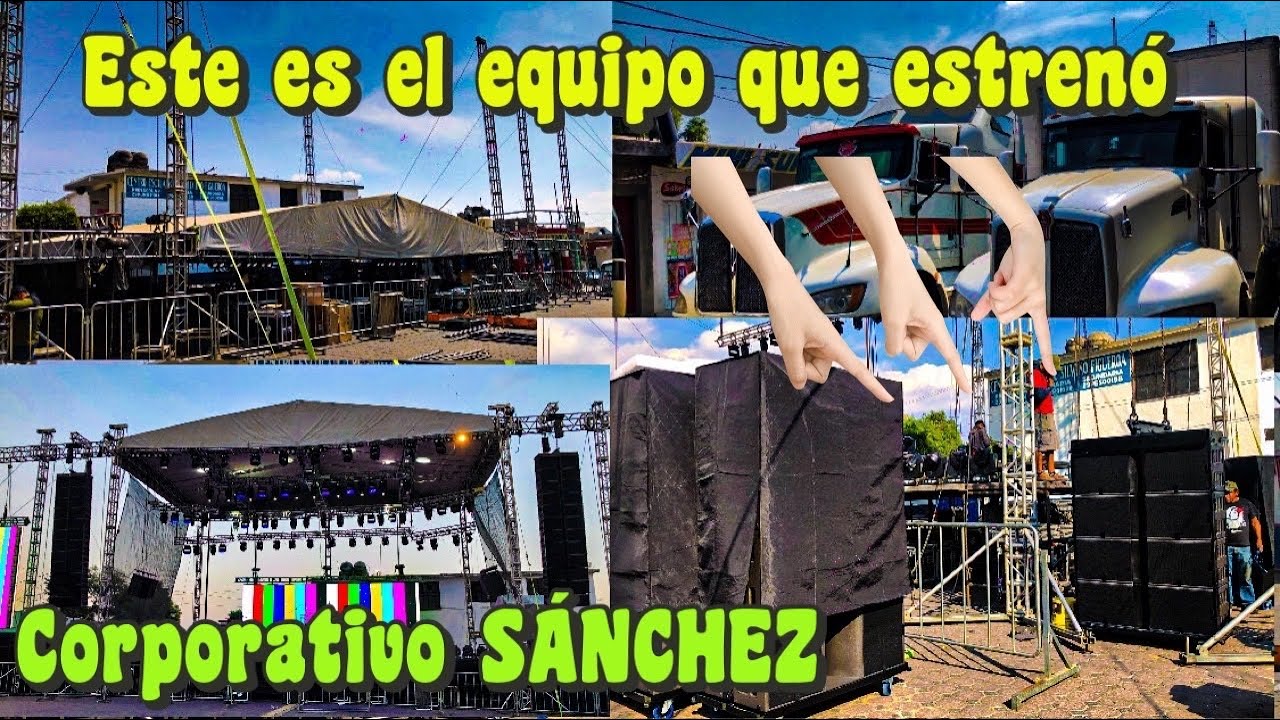 Montaje de la Nueva producción de Corporativo SÁNCHEZ en Tenancingo, Tlax