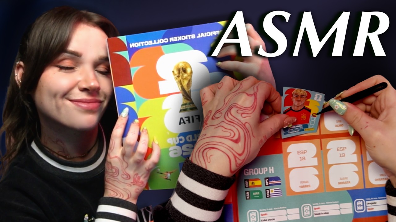 ASMR 2026 Panini FIFA World Cup Sticker Album: Best Players Pulled? (Whispered / Soft Spoken)
