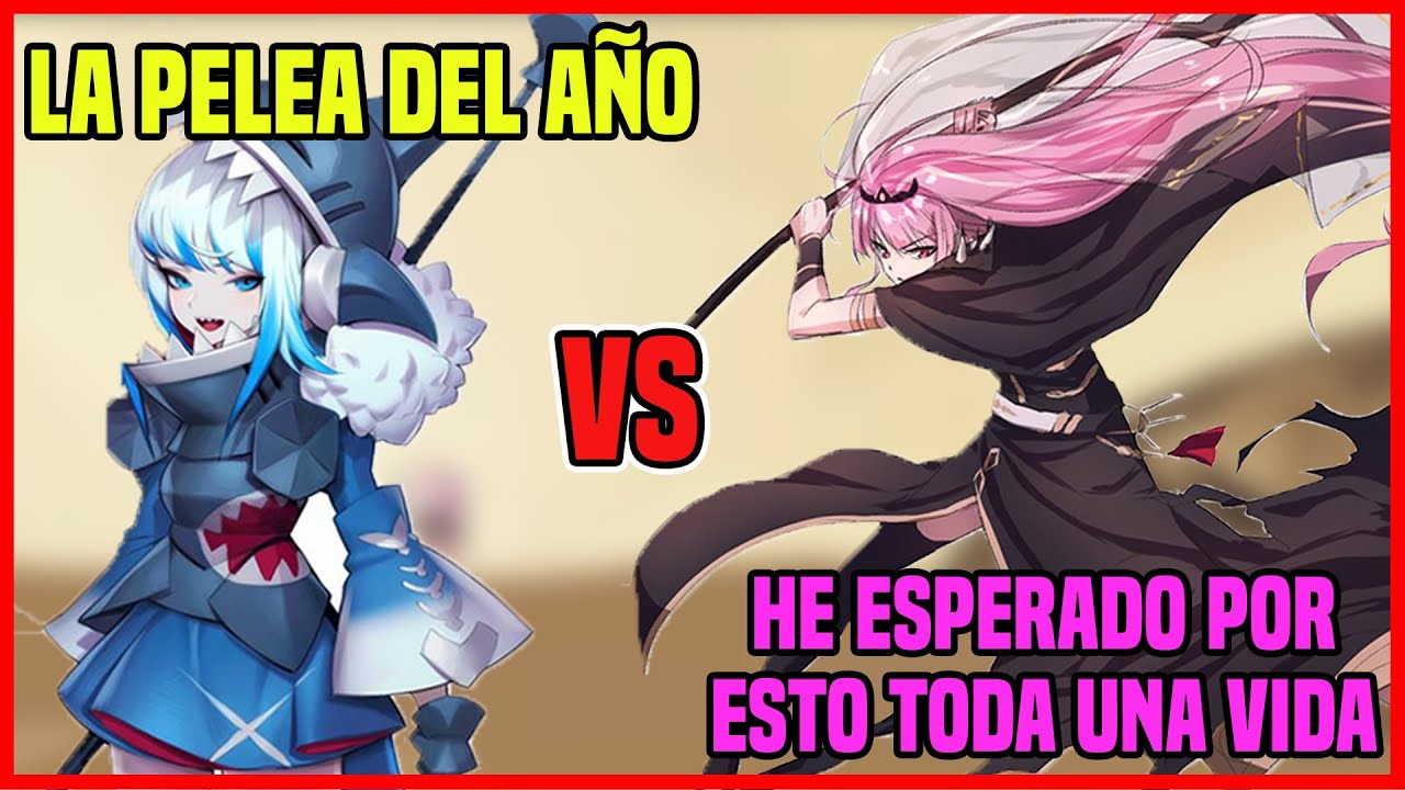 La épica pelea entre smol gura y smol calli -Hololive
