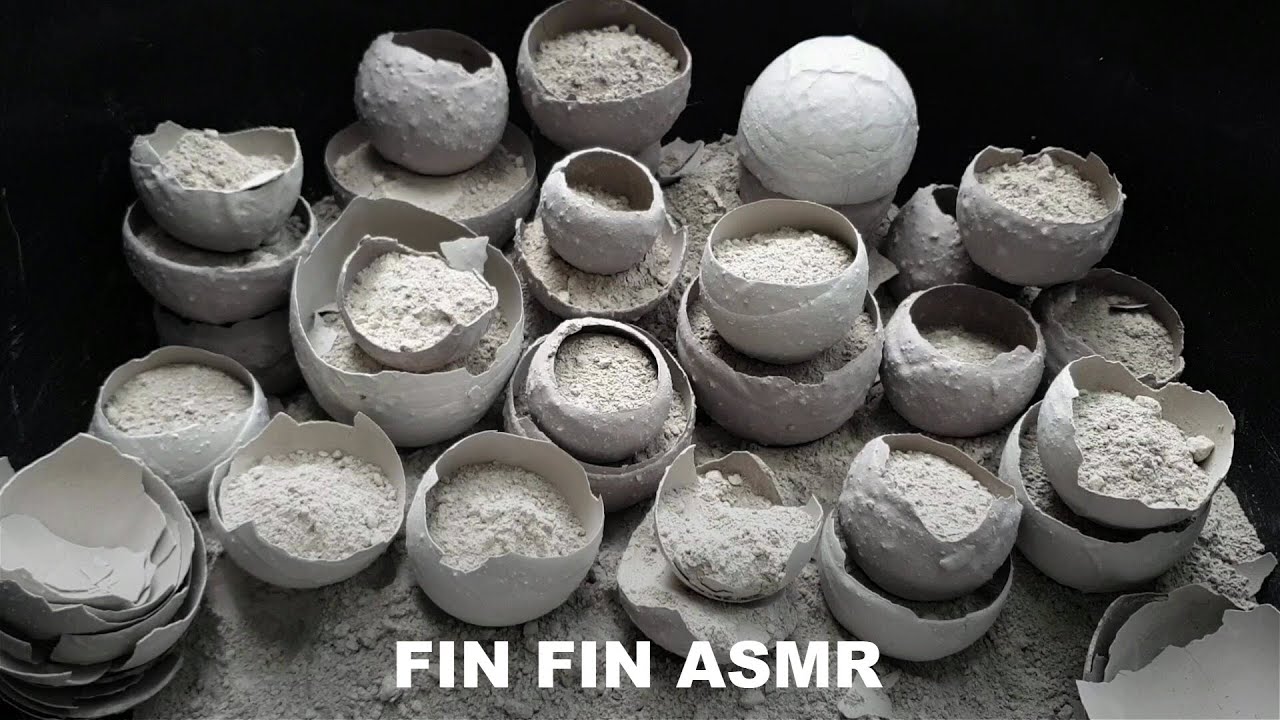 💀Crunchy Cement Balloon Crumbles | ASMR 