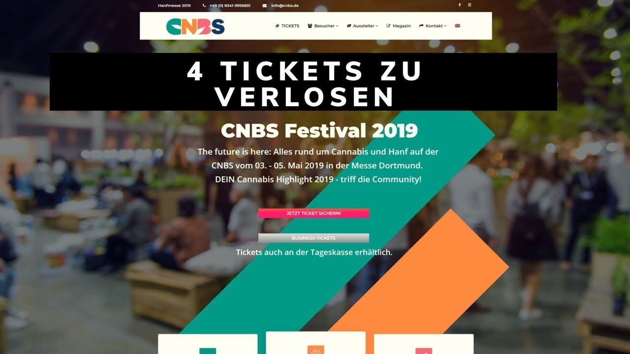 Cannabismesse Dortmund//4 Tickets zu Gewinnen//3-5.Mai