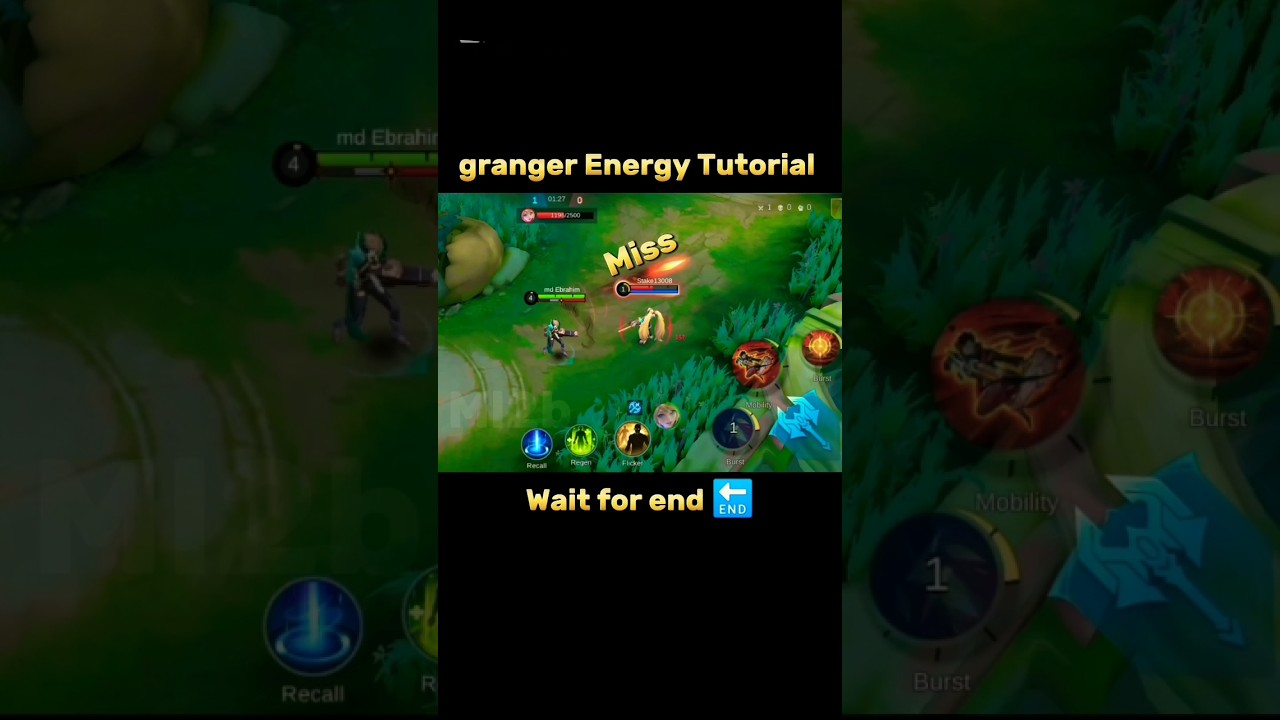 Granger Energy Tutorial Mobile Legends #granger #ml2b al#tutorial #mlbb #tutorial
