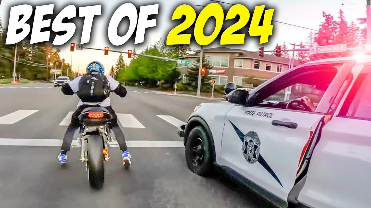 BIKERS RUNNING FROM COPS | POLICE vs BIKERS |  BEST OF 2024