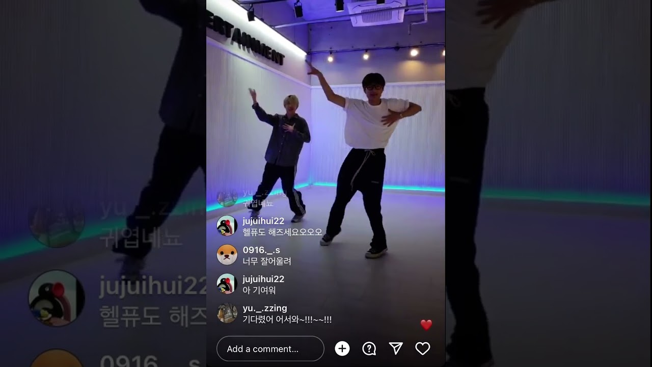 WEUS instagram livestream/ 위어스 인스타그램 라이브스트림