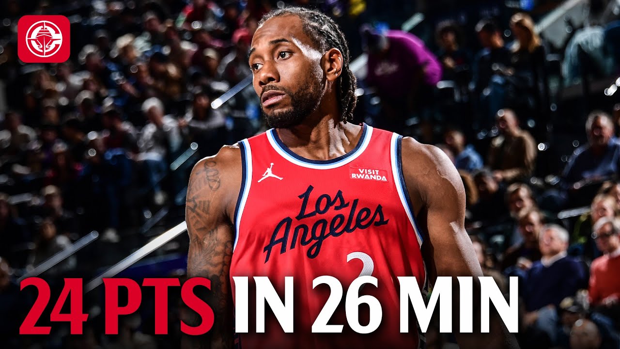 Kawhi Leonard Drops 24 PTS in 26 Minutes vs Lakers
