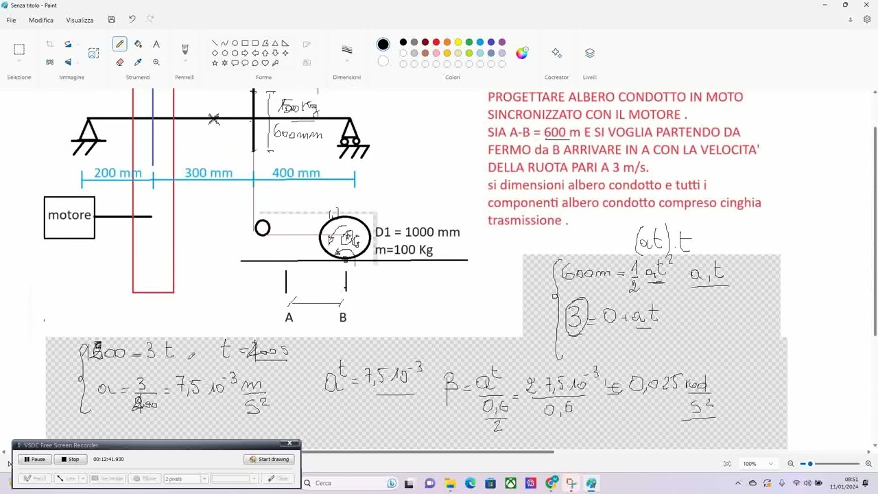 DIMENSIONAMENTO CINGHIA DENTATA