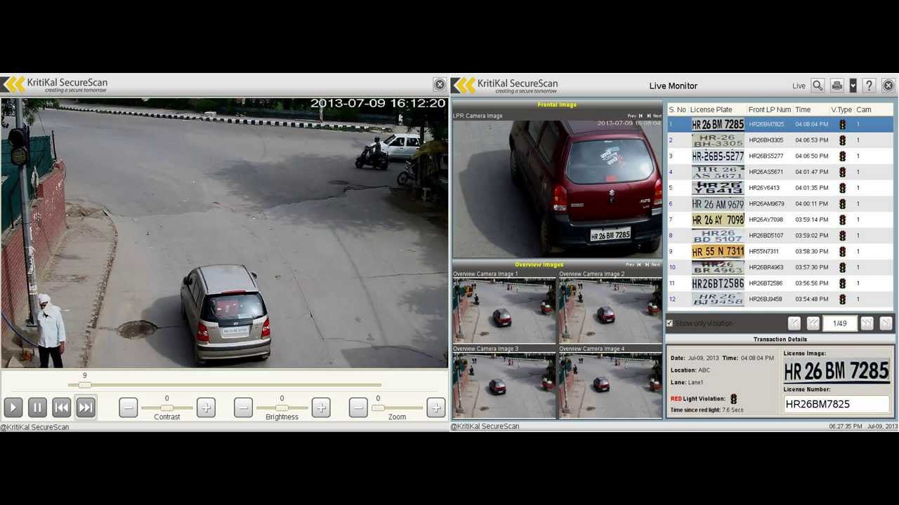 Red Light Violation Detection RLVD: TrafficMon by KritiKal SecureScan