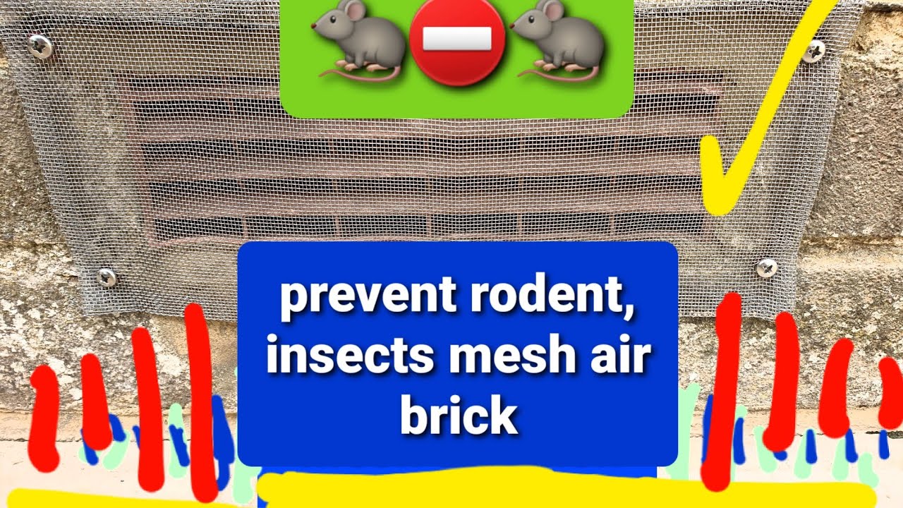 mice rat insects air brick mesh cover diy🐀⛔
