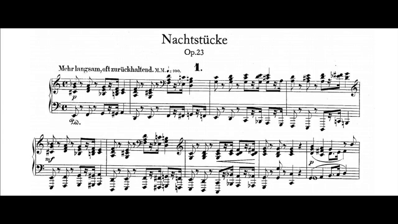 Schumann: Nachtstucke, Op.23 (Fabio Romano) (Audio + Sheet Music)