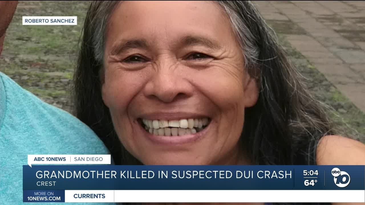 East County family mourns grandmother killed in suspected DUI crash