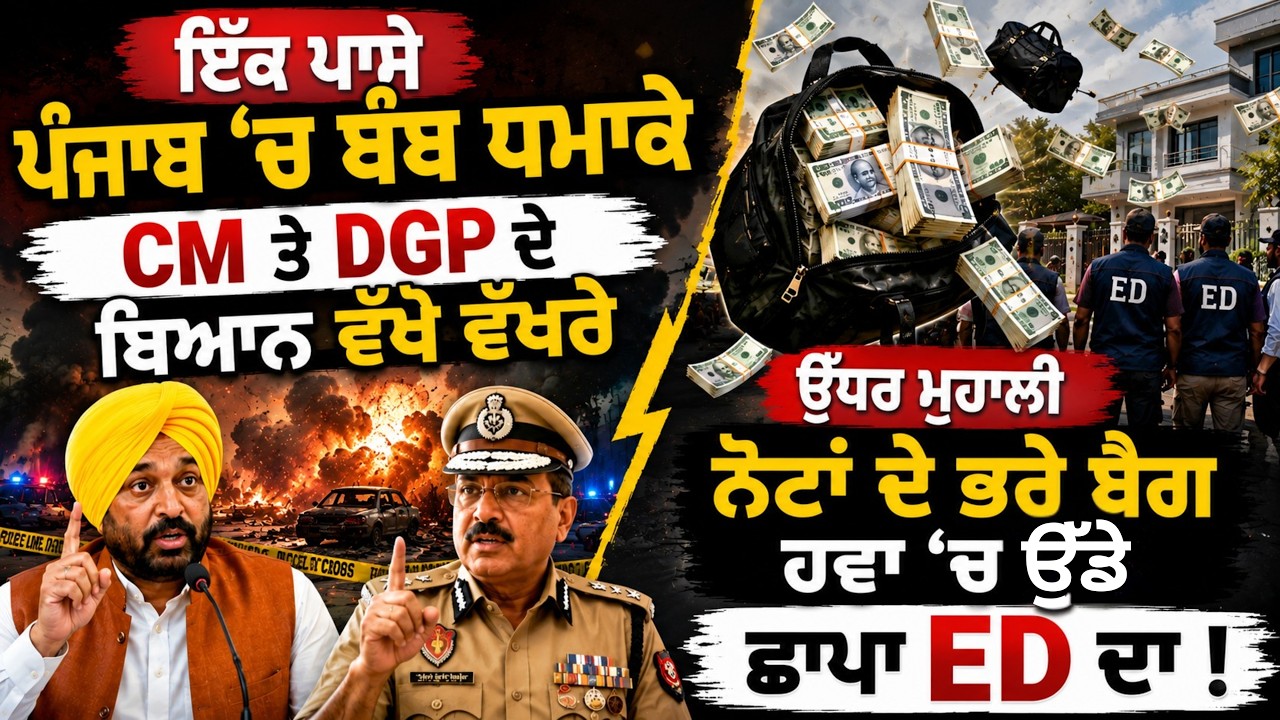 Punjab Blasts Trigger Panic | CM & DGP Contradict Each Other | Massive ED Raid in Mohali