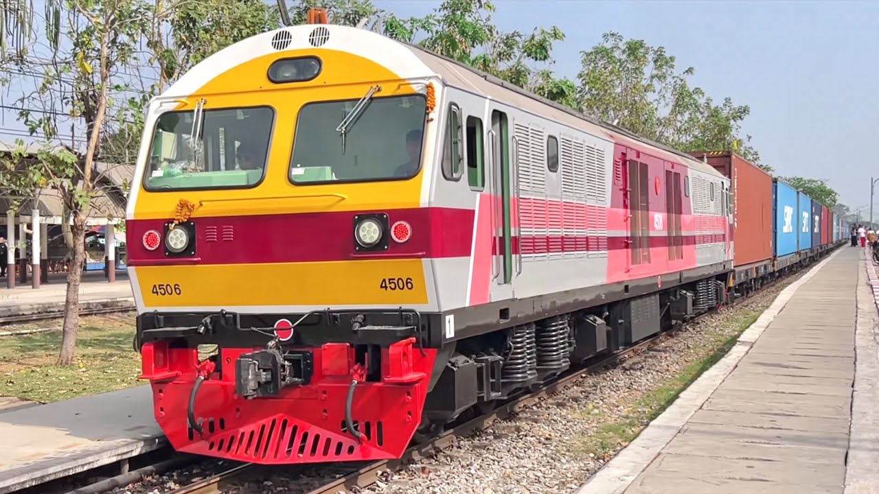 SRT. #รถจักรออกวาระใหม่สวยงาม!? ชุมทางบางซื่อยามเช้าถึงเที่ยงกับ HITACHI 4506 ทำขบวนรถสินค้าที่ 2125