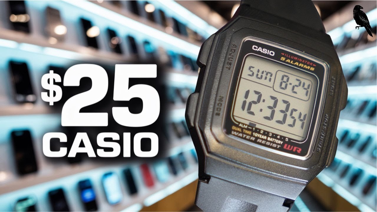 2025 $$25.00 TITAN of a WATCH!! CASIO F-201-1 Dual Time Digital Watch REVIEW