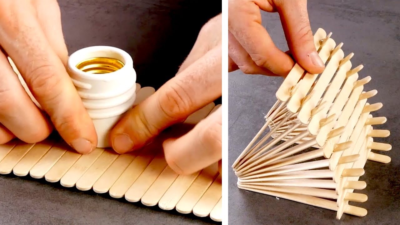 11 MANUALIDADES FENOMENALES CON PALITOS DE HELADO | MANUALIDADES CON CORCHO Y MADERA | DECORACIÓN