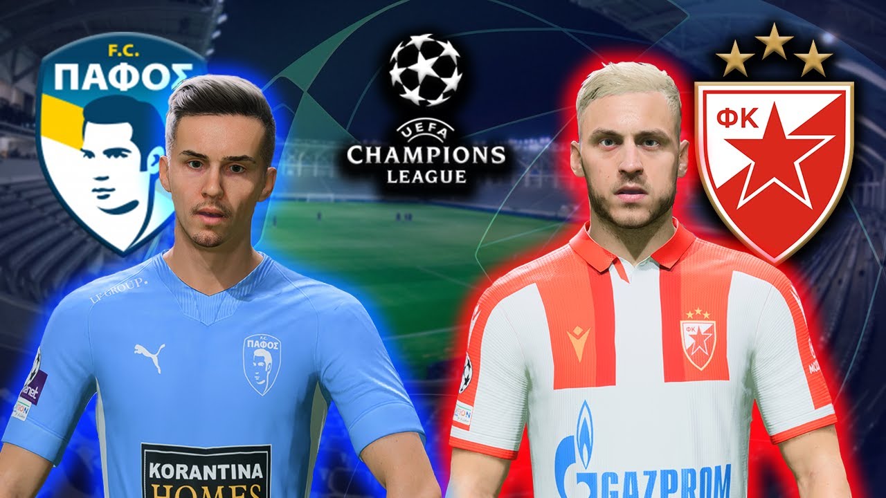 PAFOS FC vs CRVENA ZVEZDA - UEFA CHAMPIONS LEAGUE PLAY-OFF - FC 25