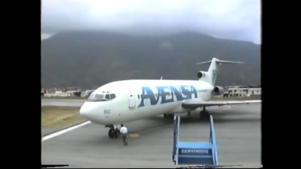 727 de avensa aterrizando en merida