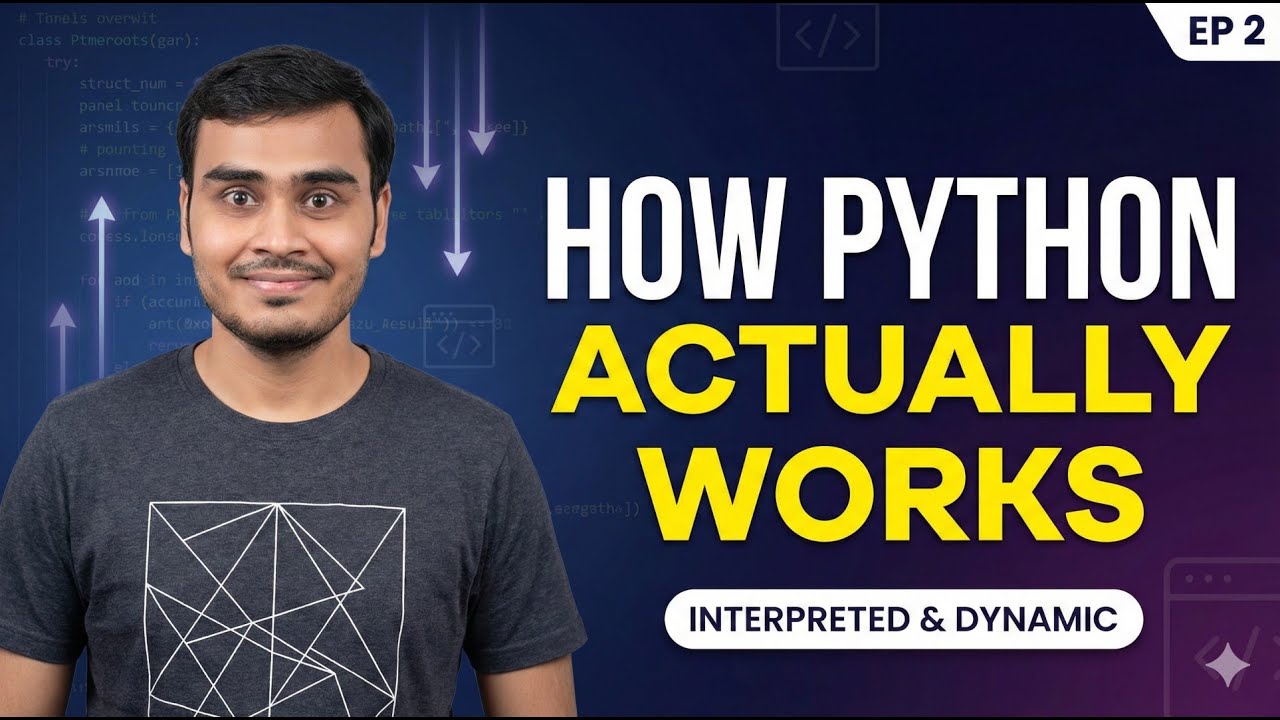 Python for AI/ML – Episode 2: How Python Actually Works (Interpreted & Beginner Friendly)