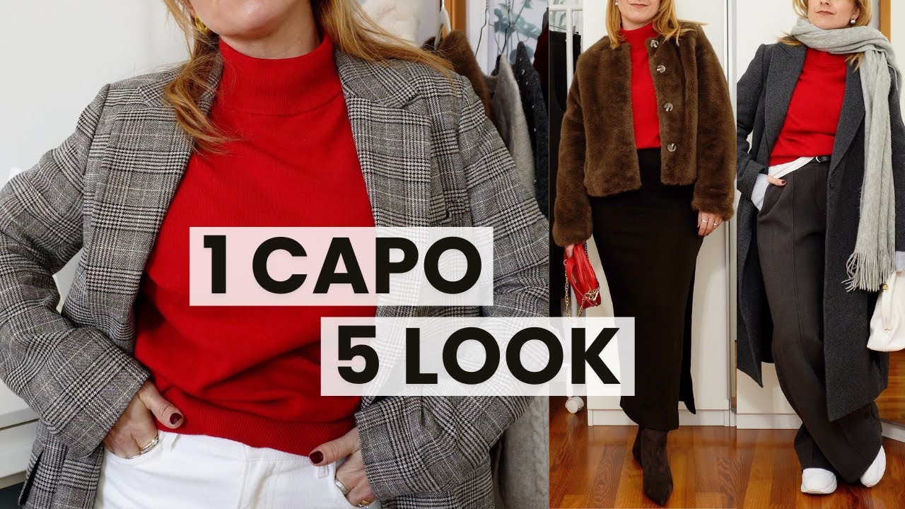 5 Outfit con 1 Maglione Rosso | Idee Invernali Facili e Chic