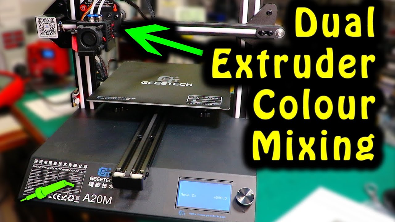 🔴 Dual Extruder 3D Printer - Geeetech A20M Build & First Prints Review - No. 809