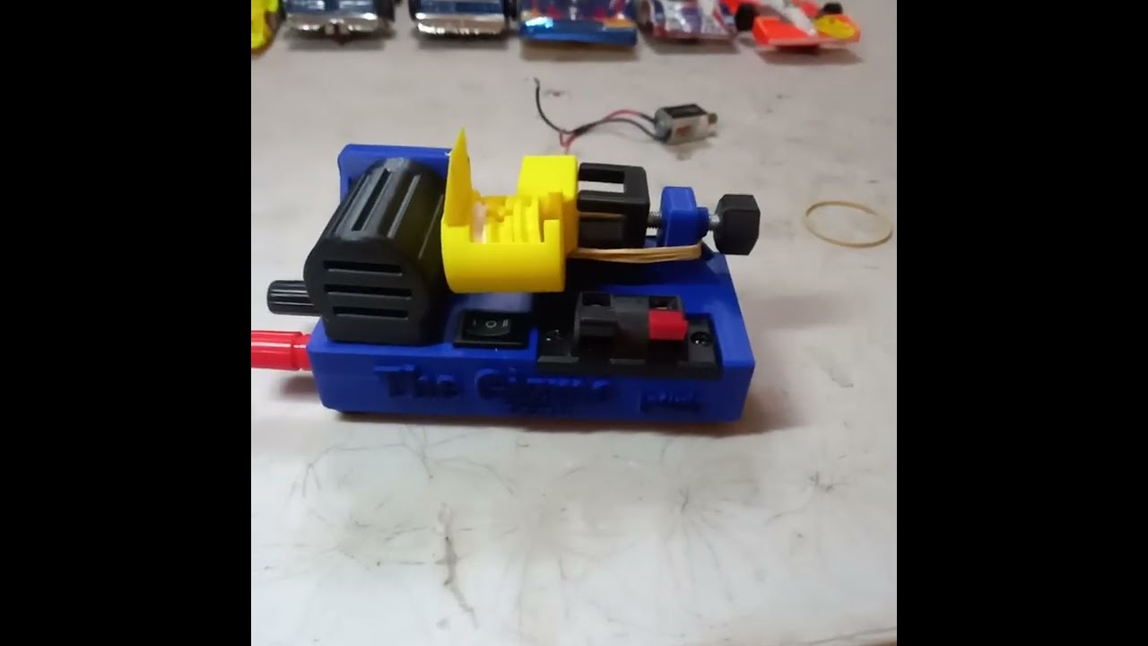 Slotcar motor run in machine 