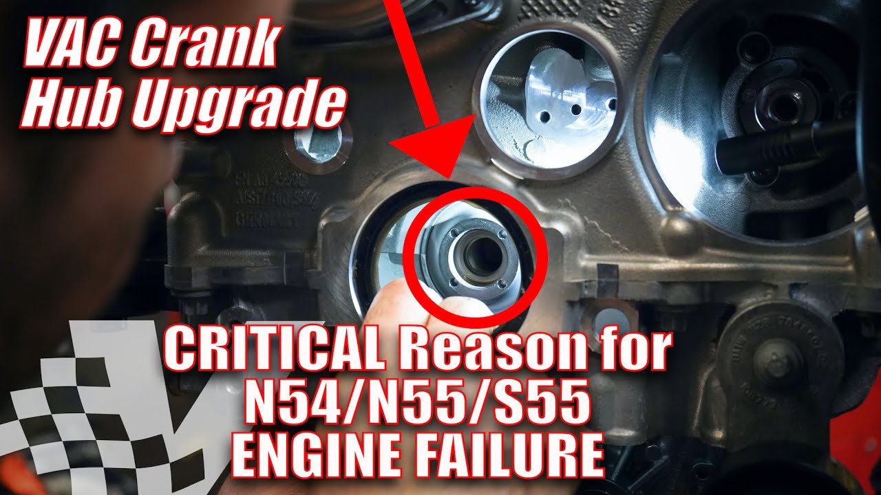 CRITICAL REASON FOR BMW N54/N55/S55 ENGINE FAILURE | 4-Pin Crank Hub Install | VAC Motorsports