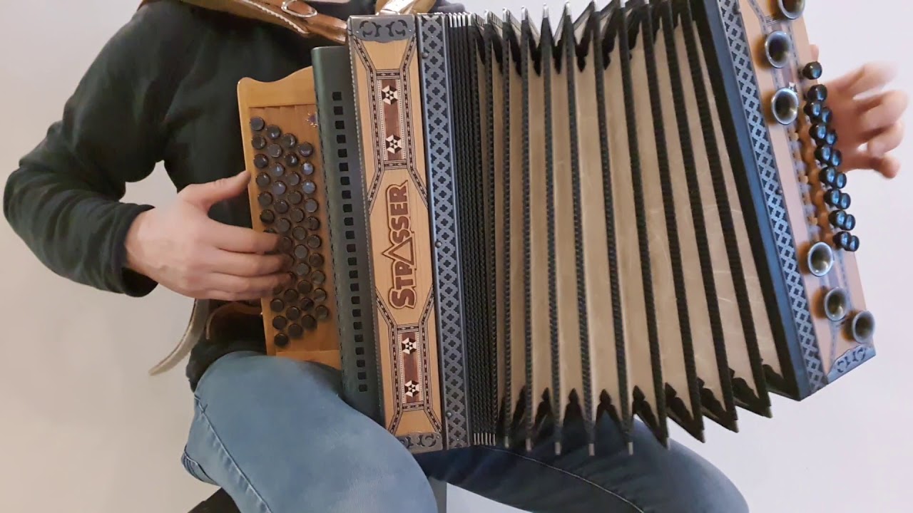 Steirische Harmonika Strasser Natur Kirsch GCFB