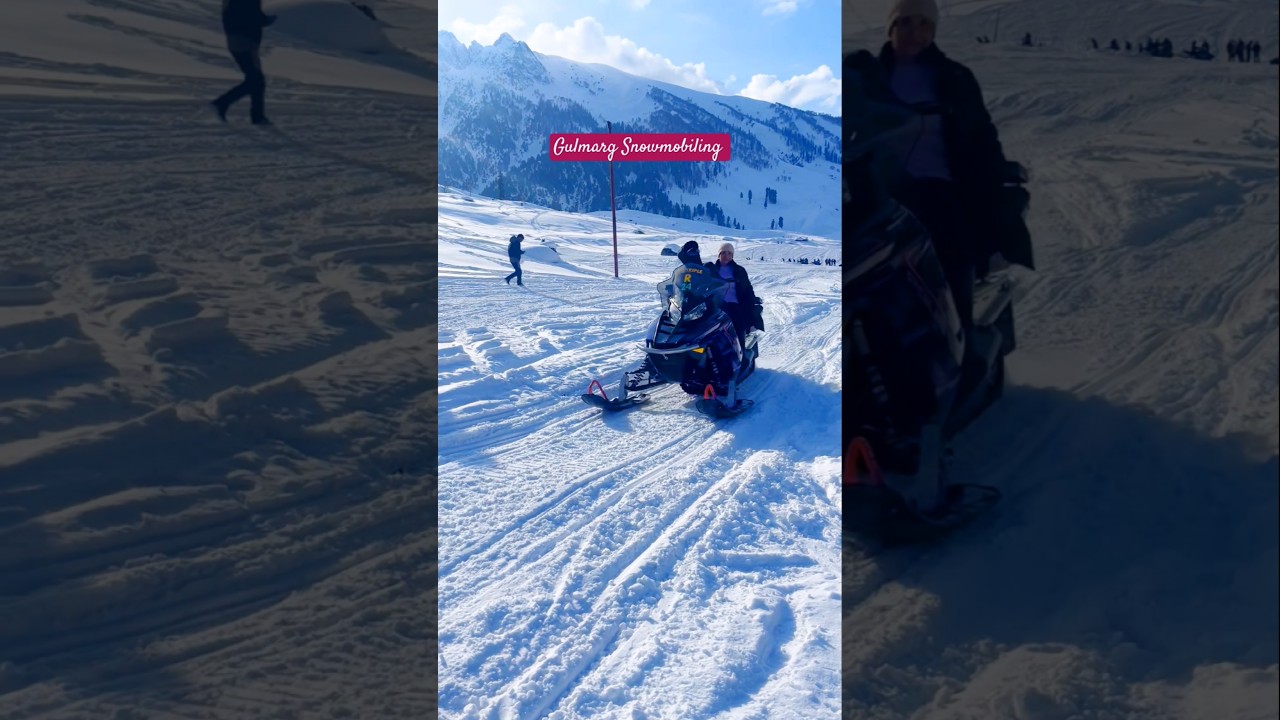Gulmarg Snowmobiling Ride #snowmobile #gulmarg #kashmirwinter