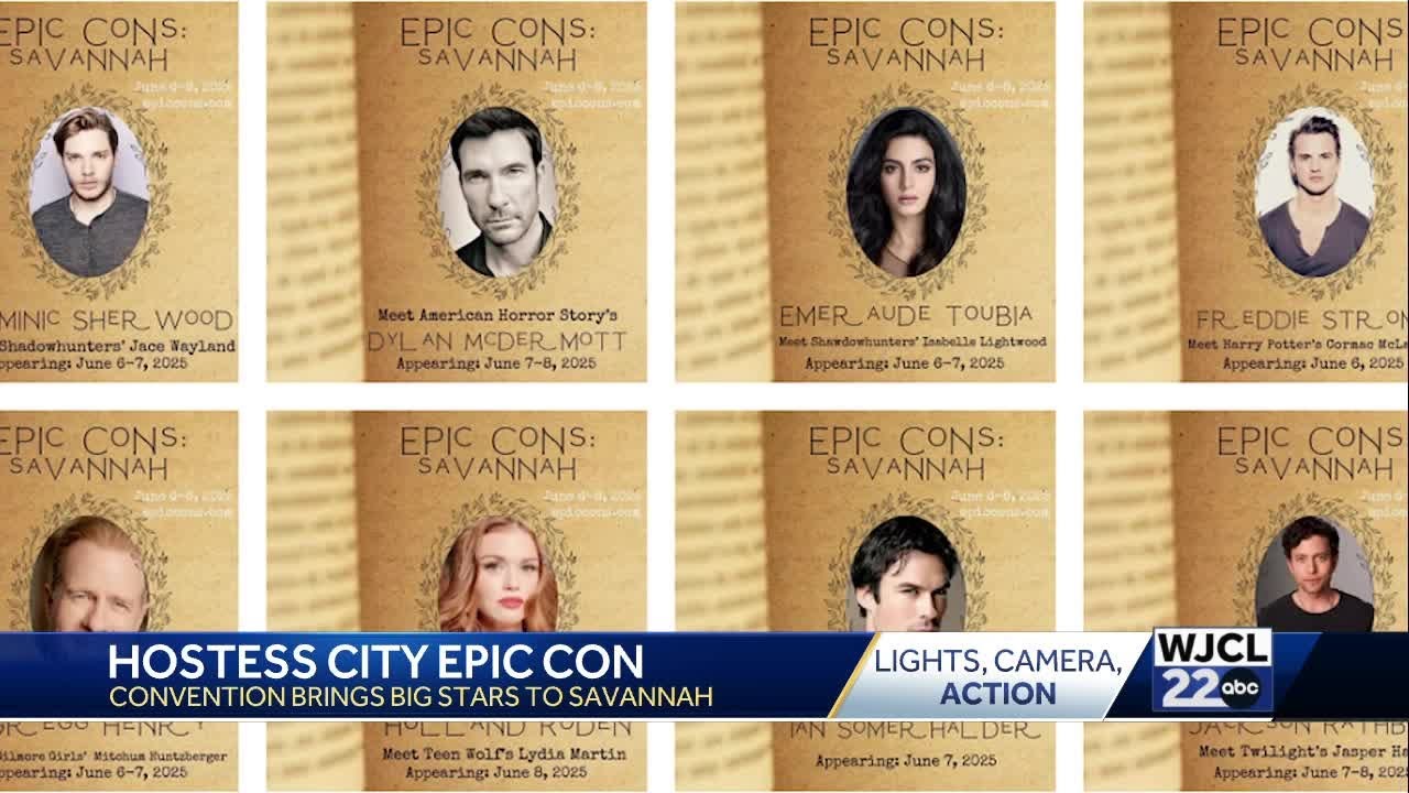 Film and Tv Stars taking over Savannah this weekend for Epic Con