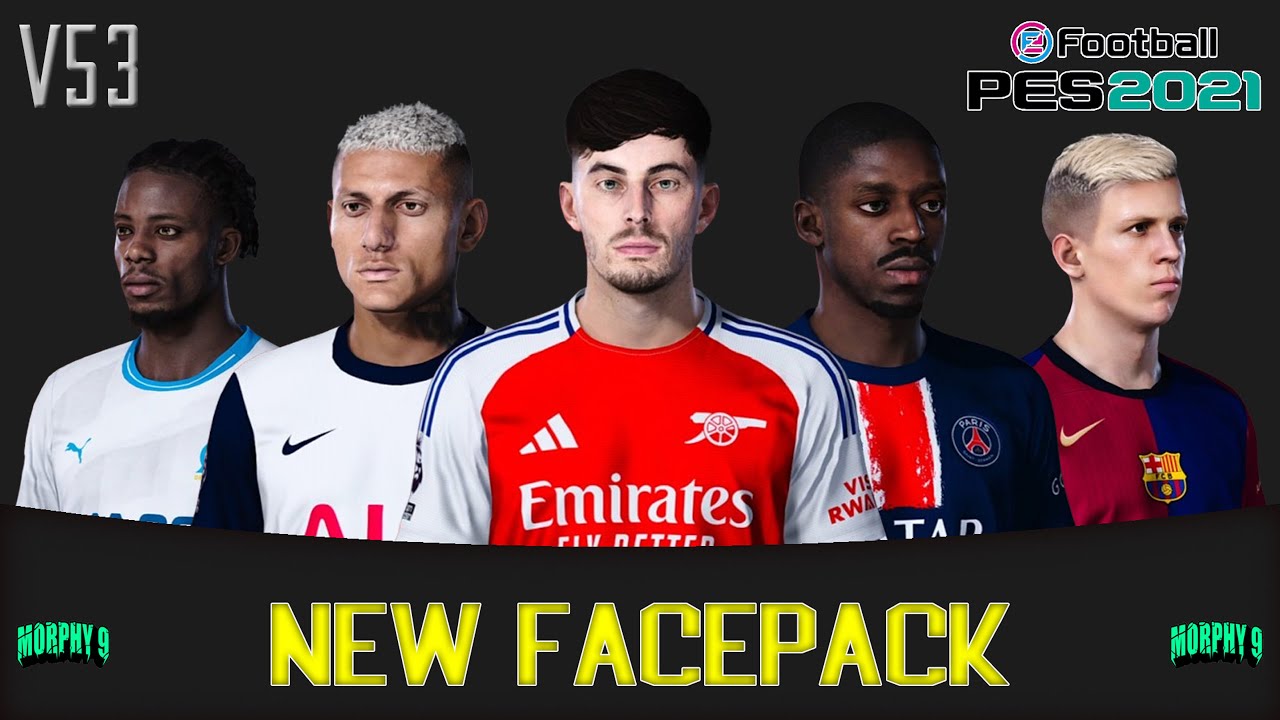 PES 2021 | NEW FACEPACK V53 CPK & SIDER VERSION | FACE MIXED