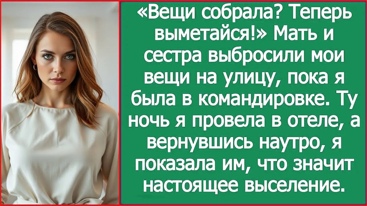 «Вещи собрала? Теперь выметайся!» Мать и сестра выбросили мои вещи на улицу из моей квартиры.