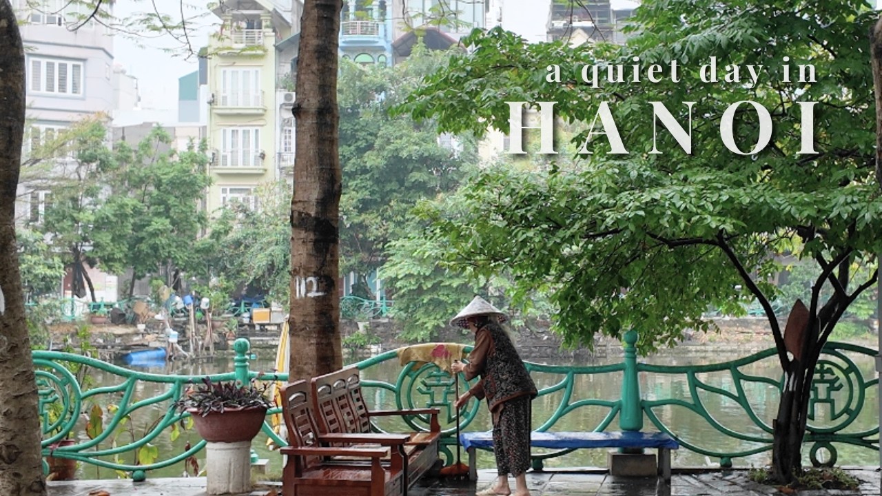 A quiet rainy day in Hanoi ☕ cafés, food & shopping