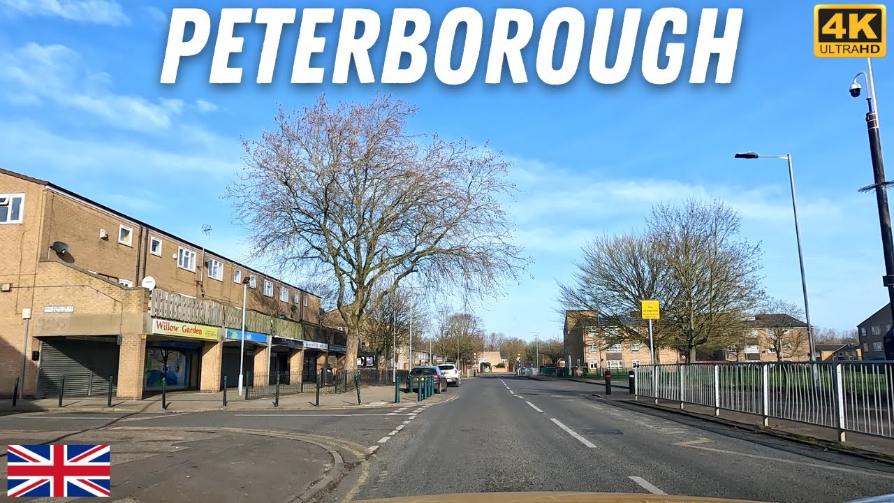 【4K】WELLAND ESTATE & DOGSTHORPE DRIVING TOUR PETERBOROUGH ENGLAND