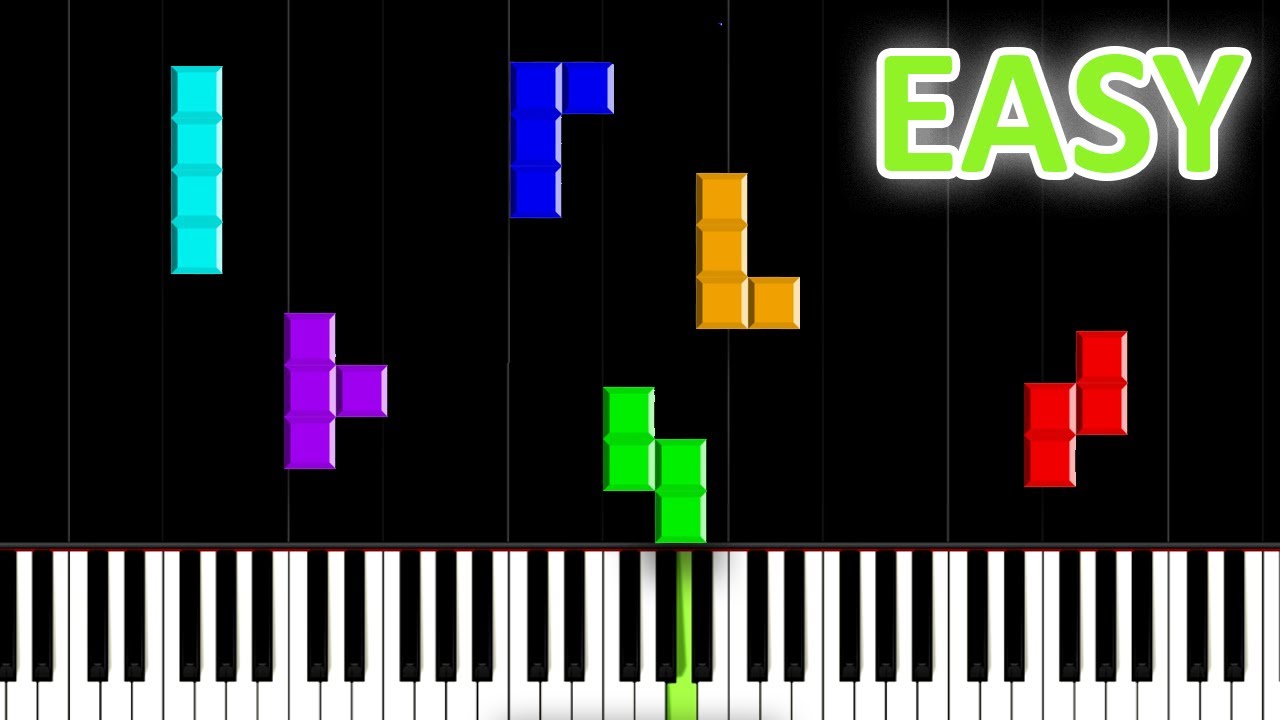 TETRIS Theme - Easy Piano Tutorial