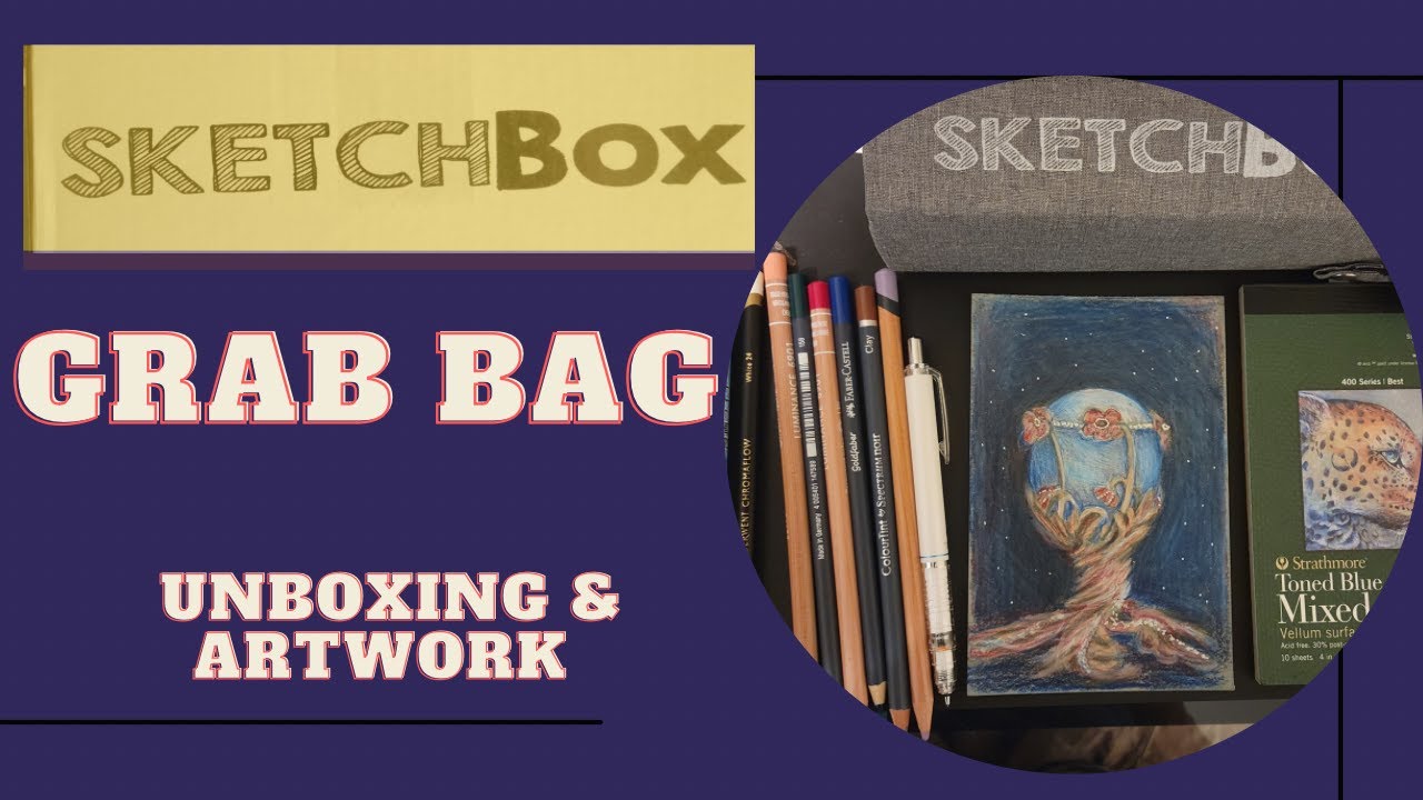 Grabbag: A bag of randomness #Sketchbox #art #grabbag #artsubscriptionbox #unboxing #arthaul