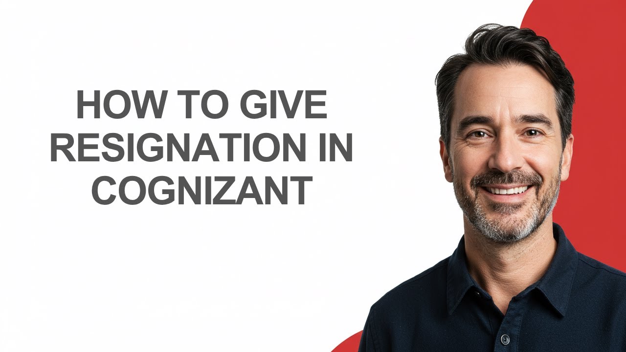 How to Give Resignation In Cognizant - KevinHowTo