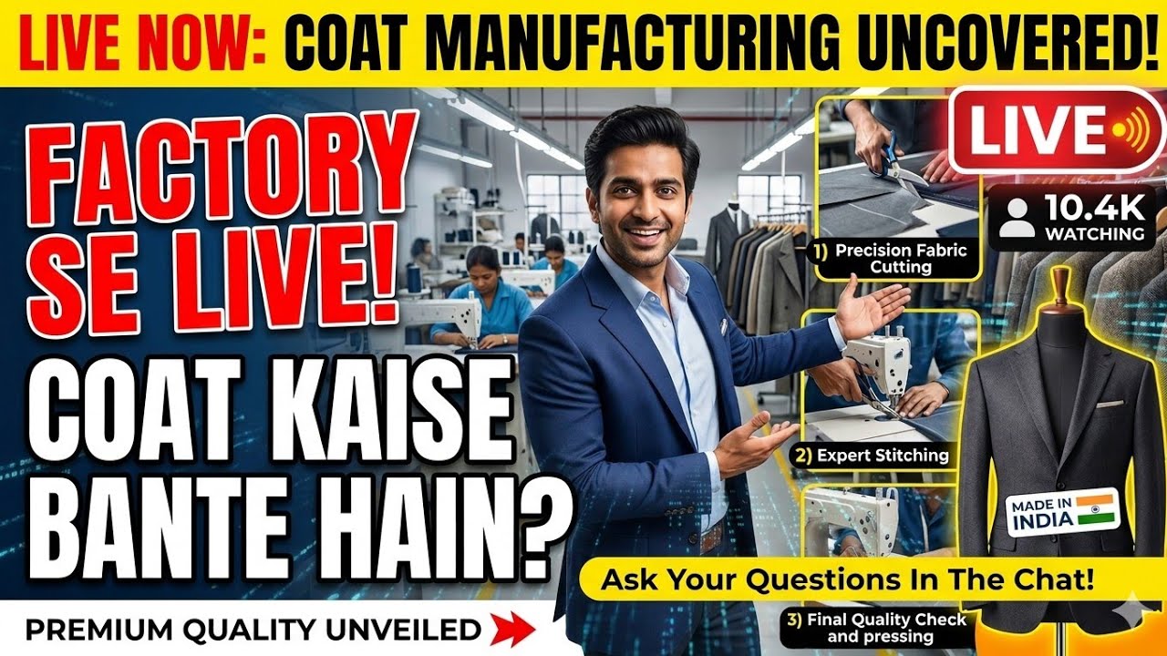 Factory Se Live: Premium Coat Kaise Bante Hain? 🧥