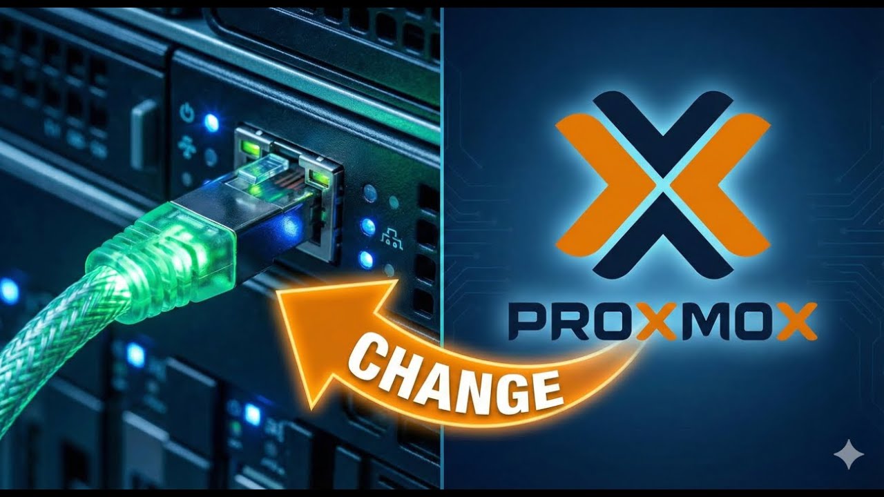 Proxmox VE - change network interface and IP address
