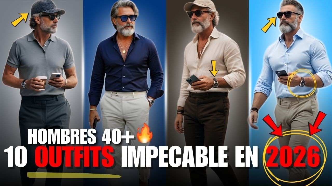 10 LOOKS con CLASE para hombres 40+ que te Har&aacute;n Lucir IMPECABLE en 2026