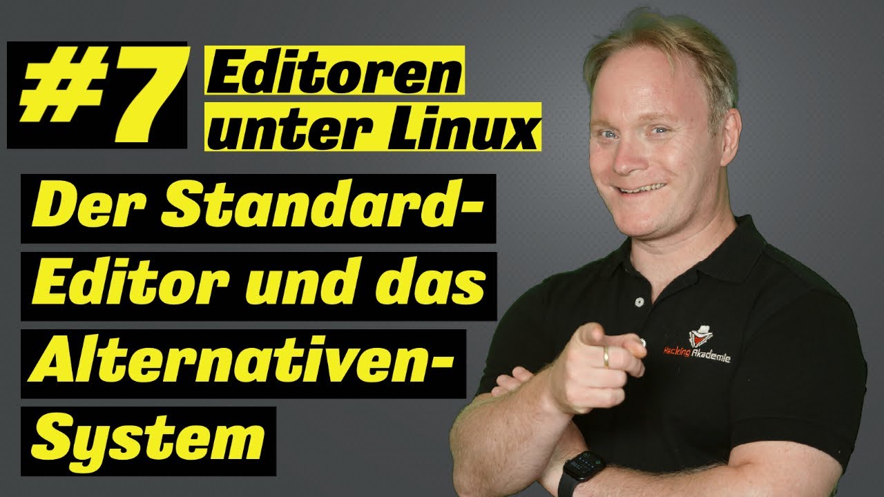 Der Standard Editor und das Alternativen System (Editoren unter Linux #7)
