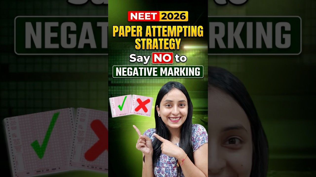 5 Easy HACKS to Avoid Negative Marks in NEET 2026🔥#neet2026 #neetpreparation #neetexam #hacks #yt