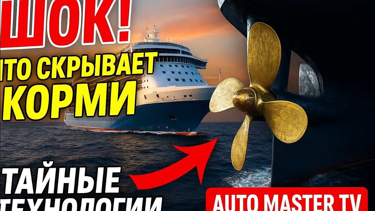 «ШОК! Что скрывает корма круизных гигантов? Тайные технологии, о которых молчат! ⚡🚢| Auto Master TV»