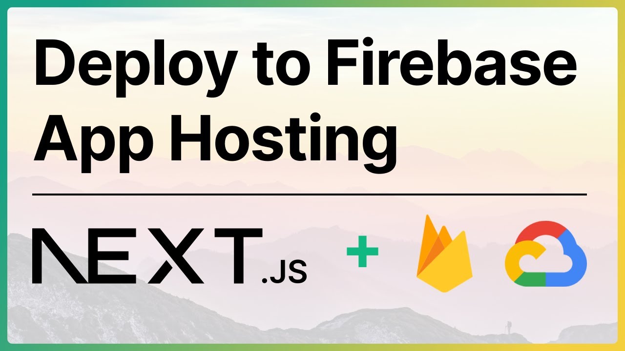 Deploy Next.js to Firebase App Hosting &ndash; Step-by-Step in Just 5 Minutes