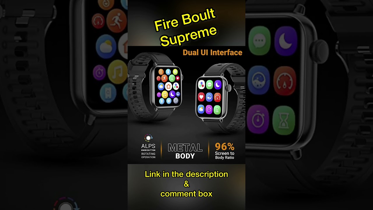 Fire-Boltt Supreme Smartwatch - Features #shorts #firebolttsmartwatch #smartwatch