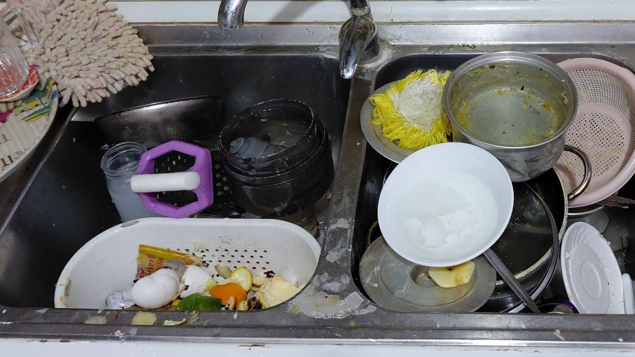 Midnight Dishwashing ASMR 🌙 | Pure Water Sounds for Deep Sleep & Relaxation